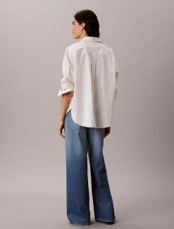 Cotton Linen Wide Leg Jeans