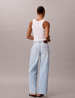 Cotton Linen Wide Leg Jeans
