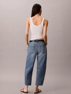 Cropped Barrel Jeans