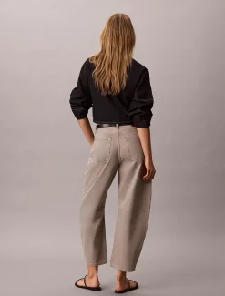 Cropped Barrel Jeans