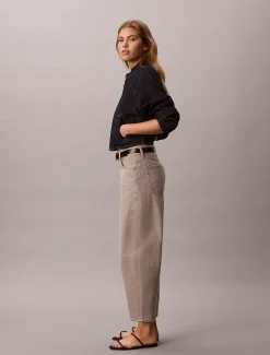 Cropped Barrel Jeans