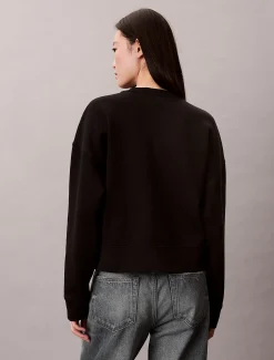 Cropped fleece grafisch Kate Moss-sweatshirt