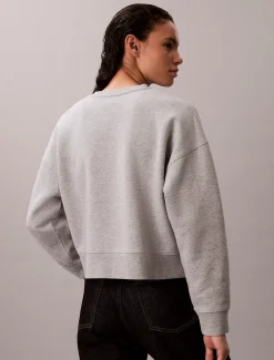 Cropped fleece grafisch Kate Moss-sweatshirt