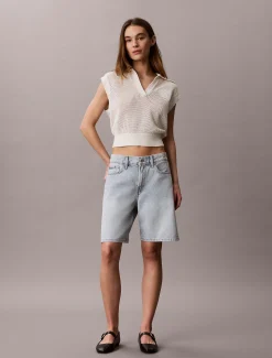 Cropped gehaakt polovest