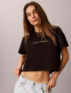 Cropped lounge-T-shirt - Icon Cotton Stretch