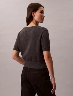 Cropped trui met monologo