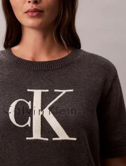 Cropped trui met monologo