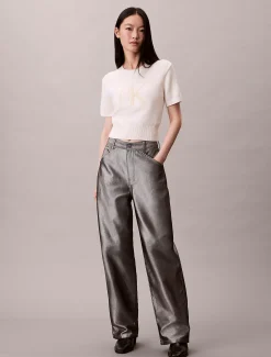 Cropped trui met monologo