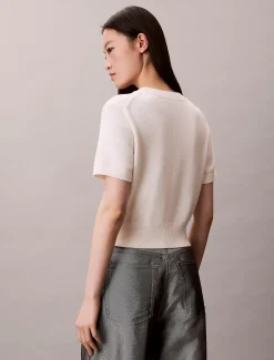 Cropped trui met monologo