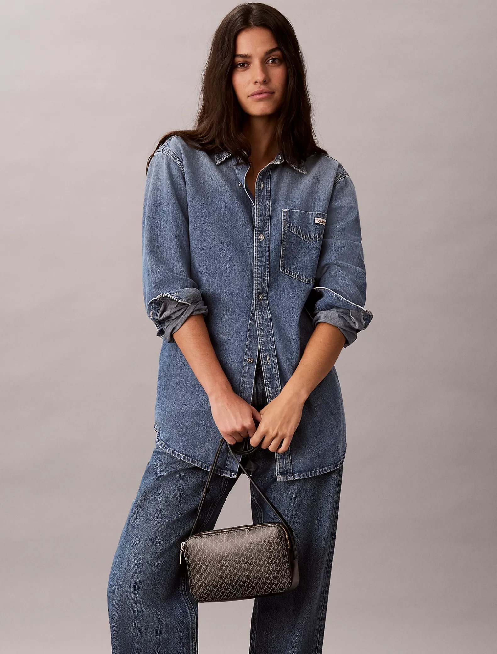 Crossbody tas met all-over embleemlogo