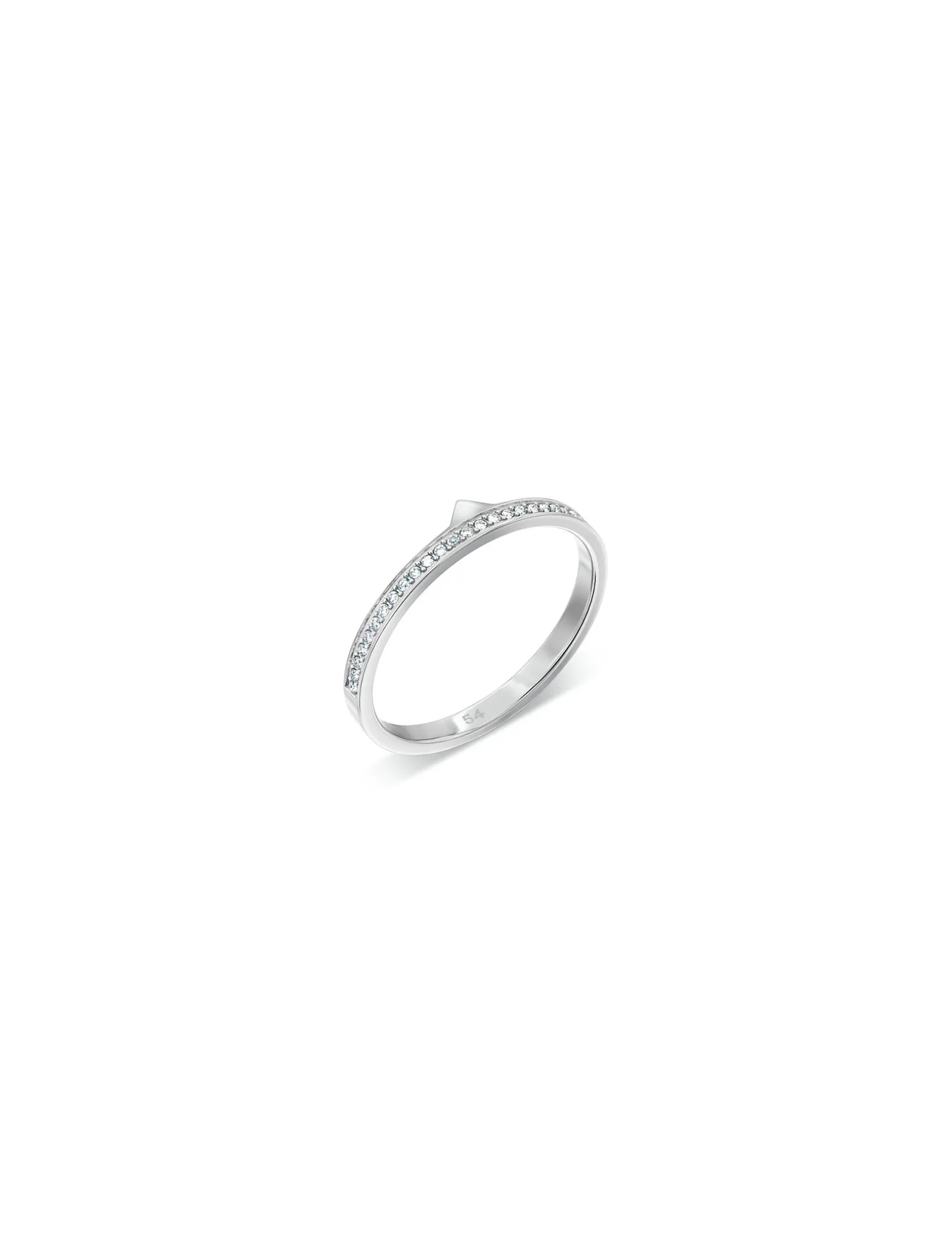 2-delige cadeauset met ringen versierd met kristallen