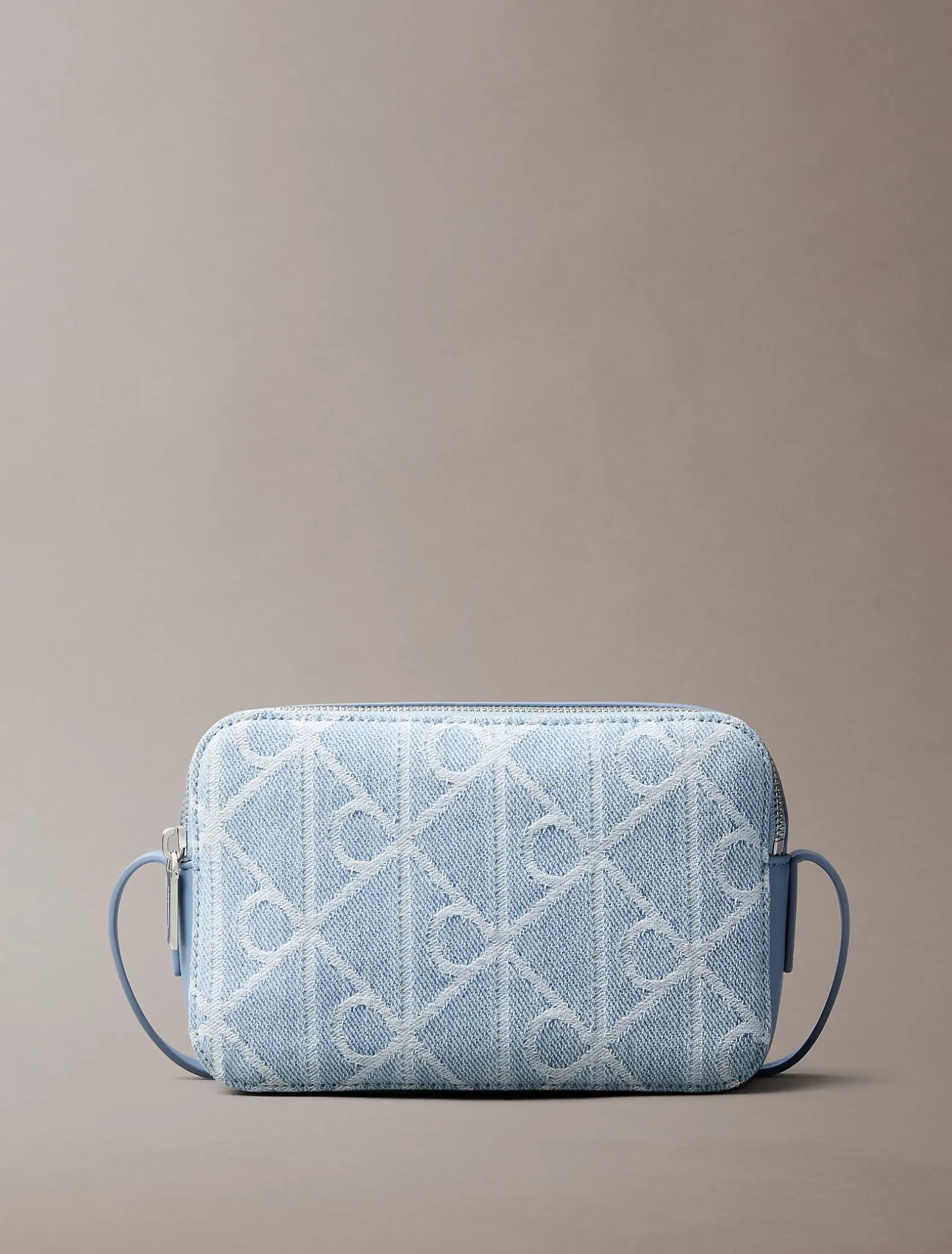 Denim all-over embleemlogo cameratas