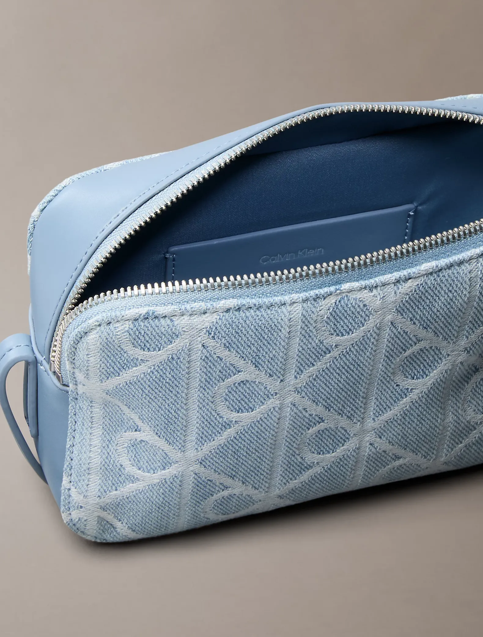 Denim all-over embleemlogo cameratas