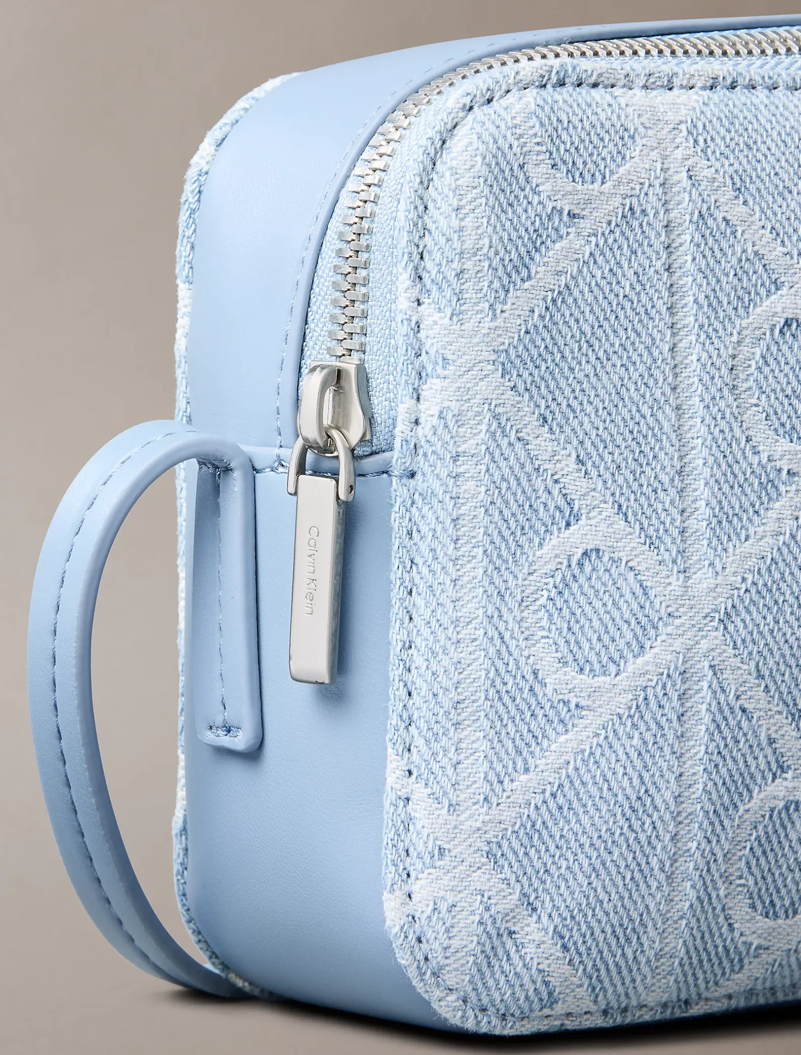 Denim all-over embleemlogo cameratas