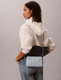 Denim all-over embleemlogo cameratas