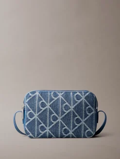 Denim all-over embleemlogo cameratas