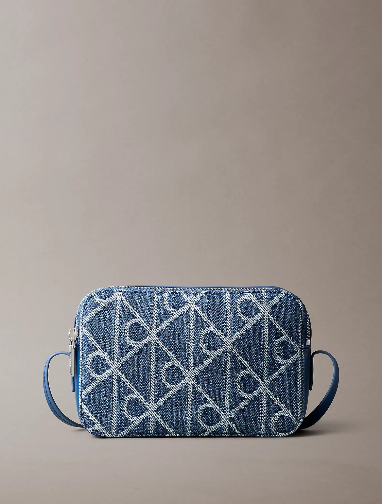 Denim all-over embleemlogo cameratas