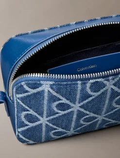 Denim all-over embleemlogo cameratas