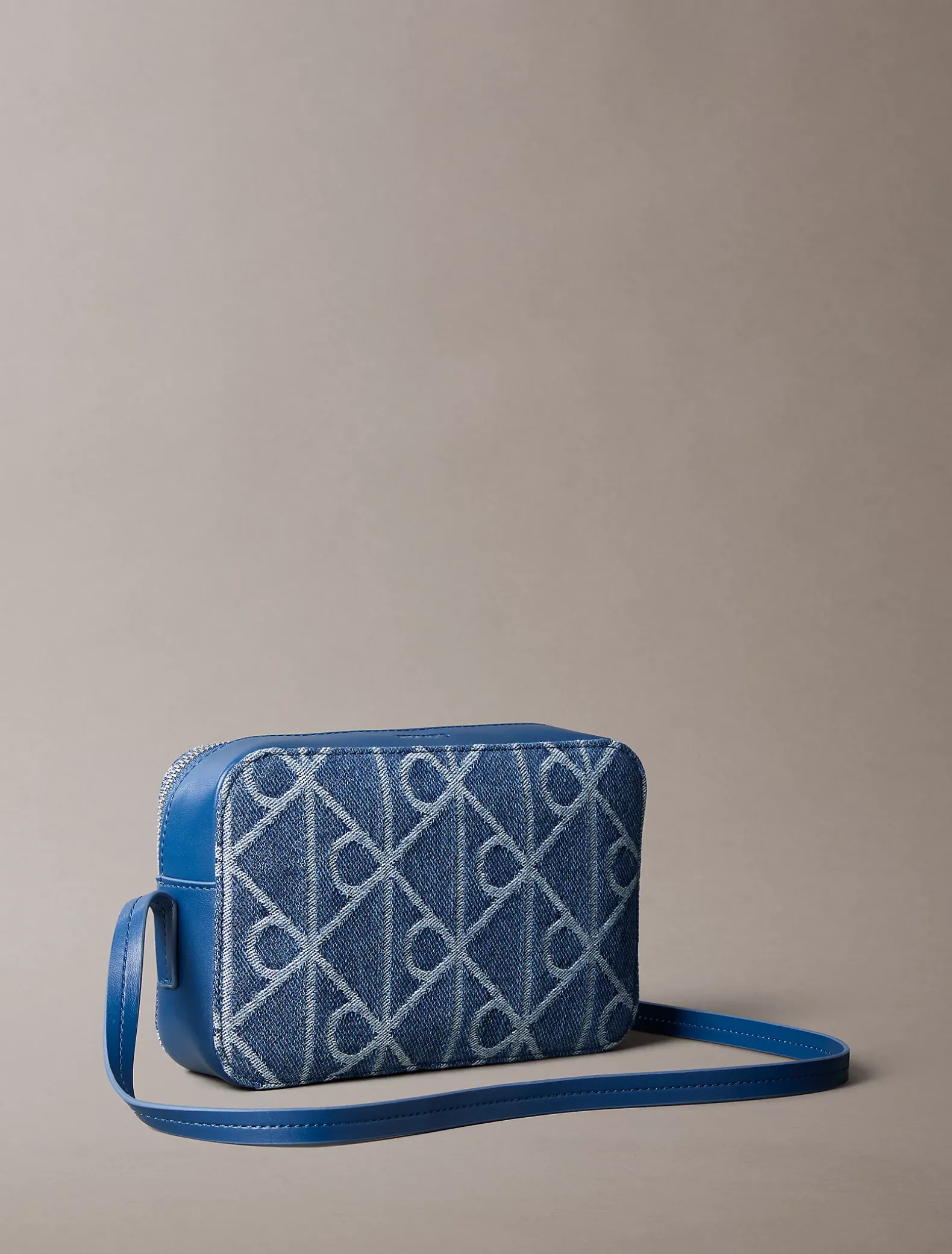 Denim all-over embleemlogo cameratas