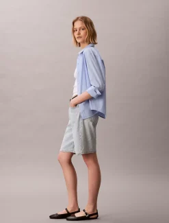 Denim bermuda korte broek