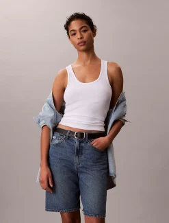 Denim bermuda korte broek