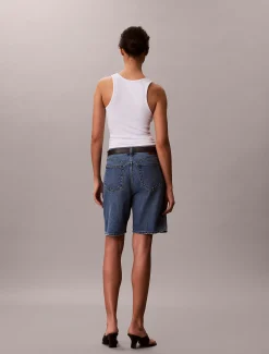 Denim bermuda korte broek