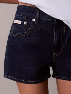 Denim mini short