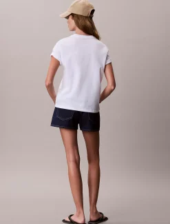 Denim mini short