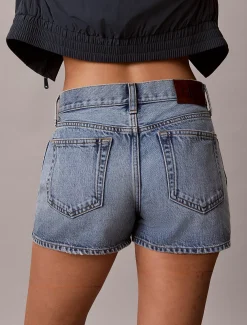 Denim mini short