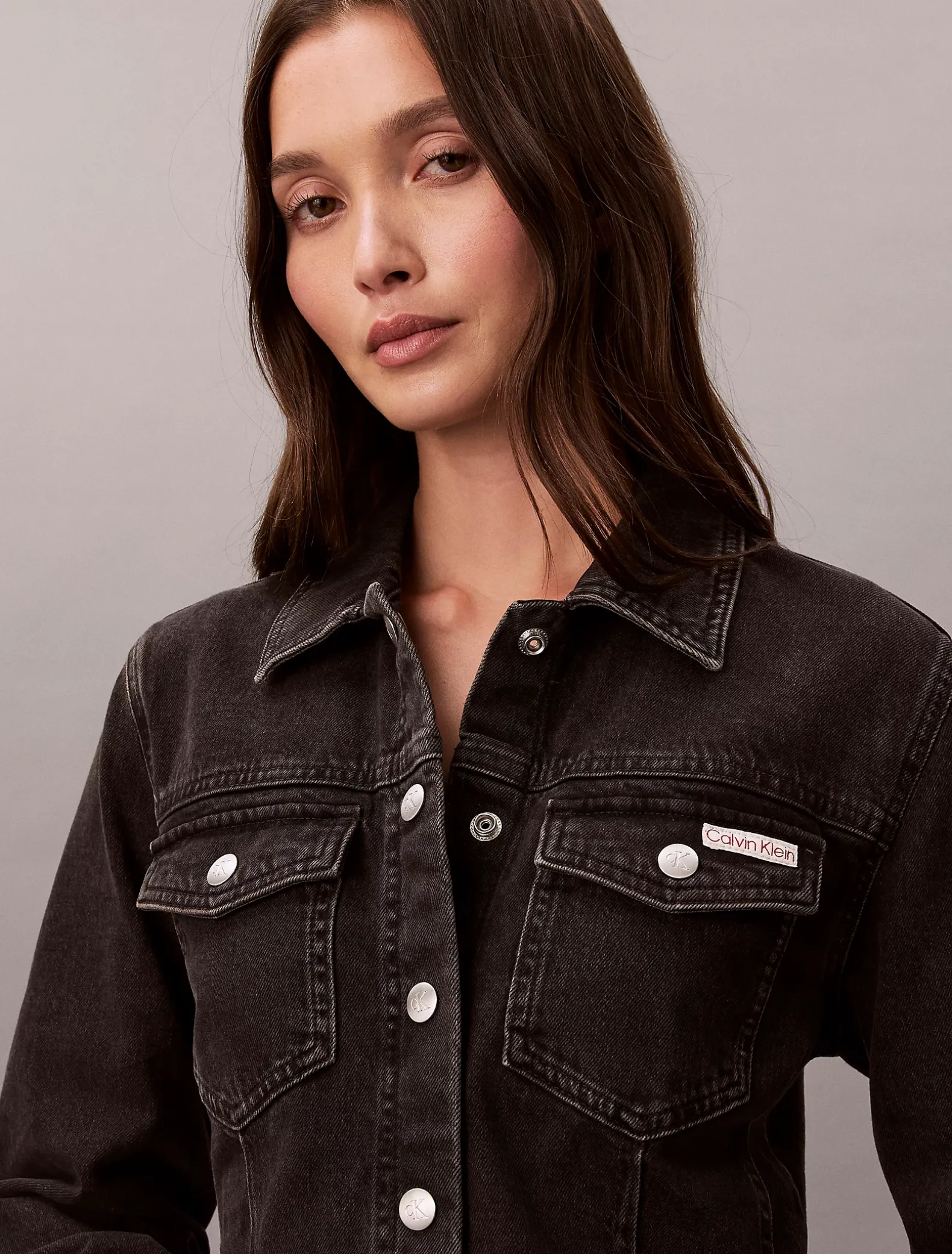 Denim overhemdjurk