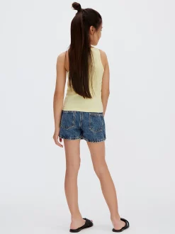 Denim wikkelrok