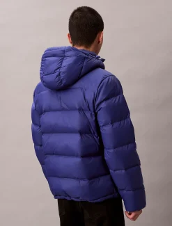 Donzen pufferjack met capuchon