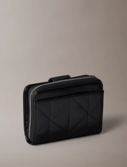 Doorgestikte RFID portemonnee met embleemlogo
