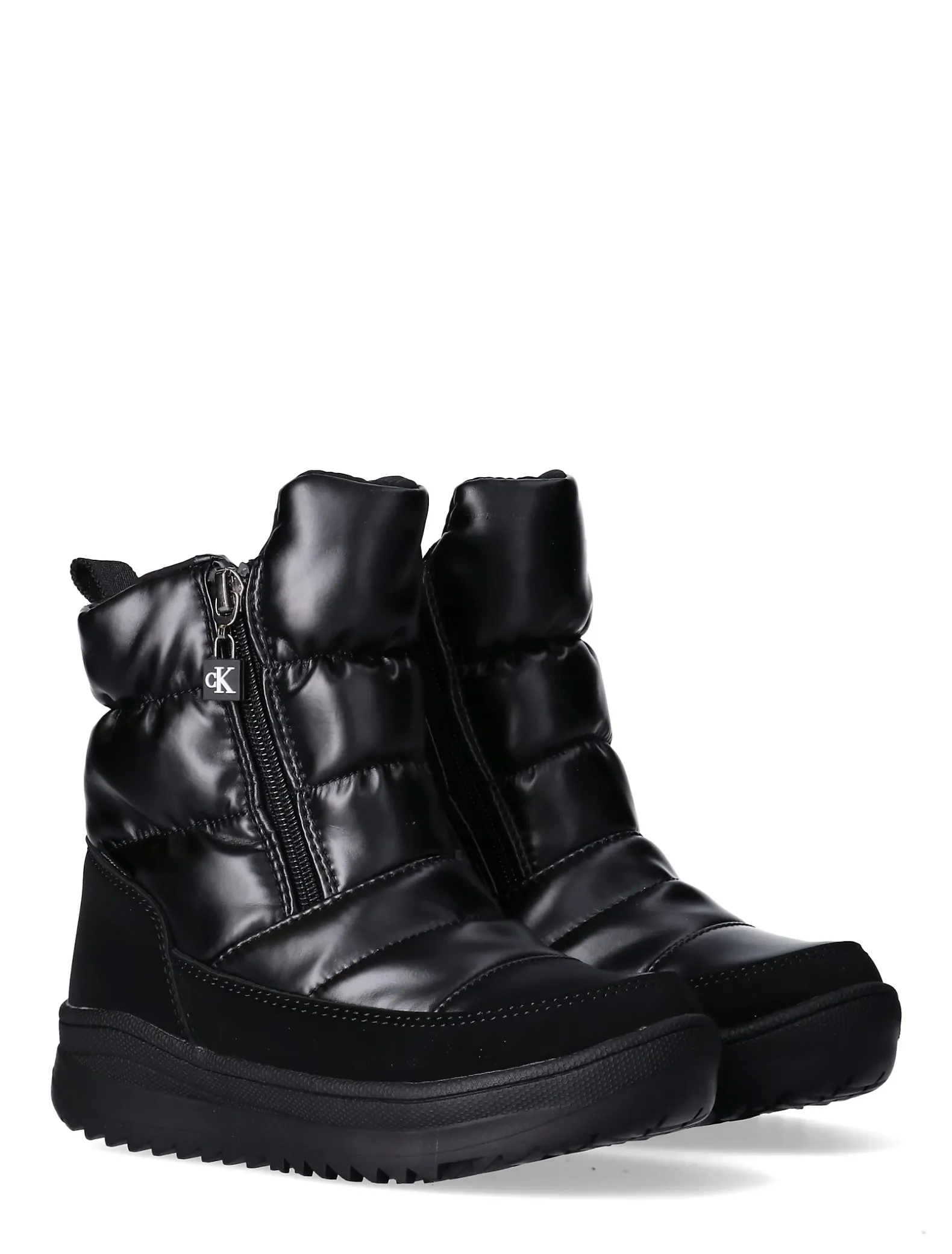 Doorgestikte waterdichte snowboots met rits voor kinderen