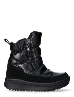 Doorgestikte waterdichte snowboots met rits voor kinderen