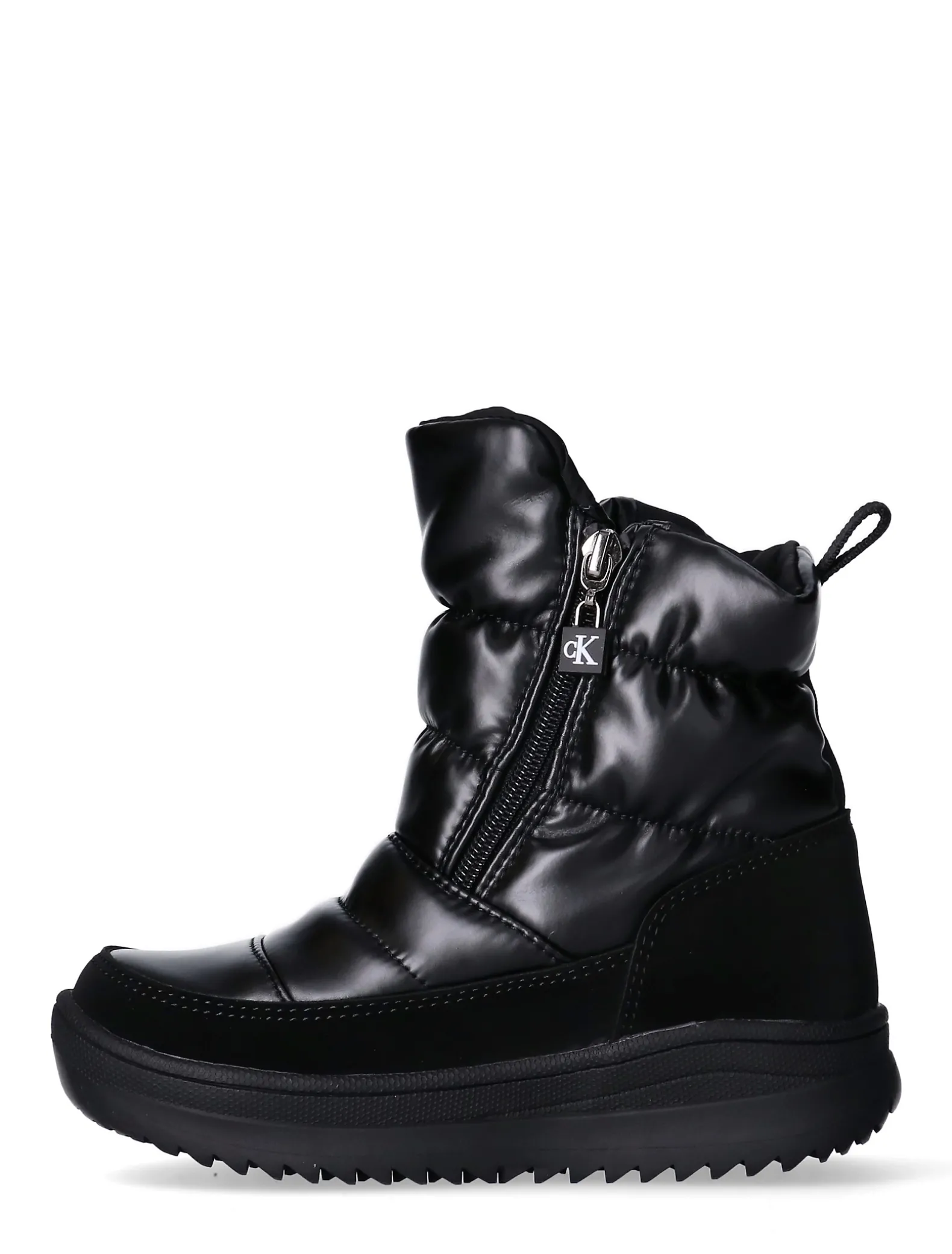 Doorgestikte waterdichte snowboots met rits voor kinderen