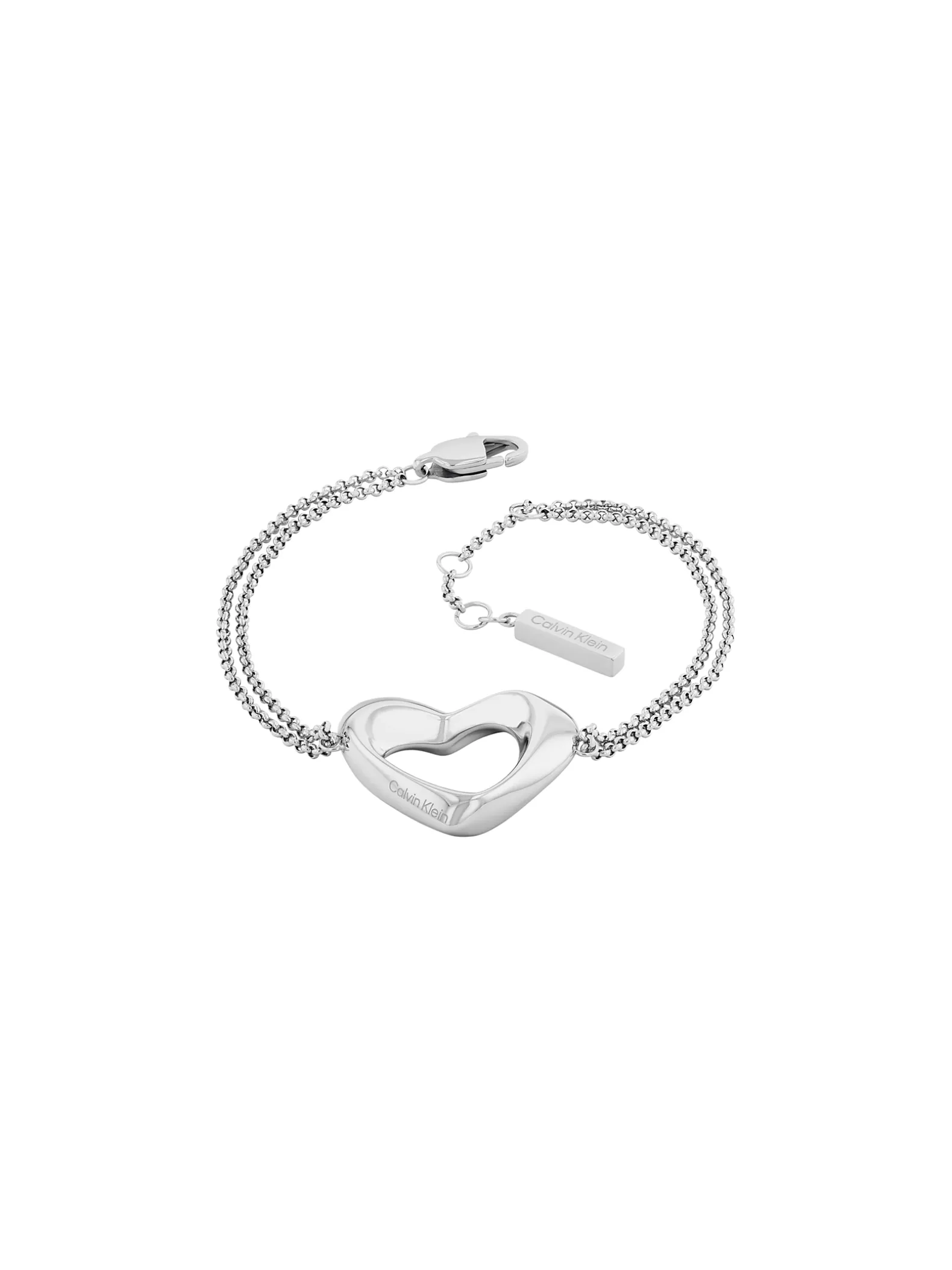 Dubbele kettingarmband met hart