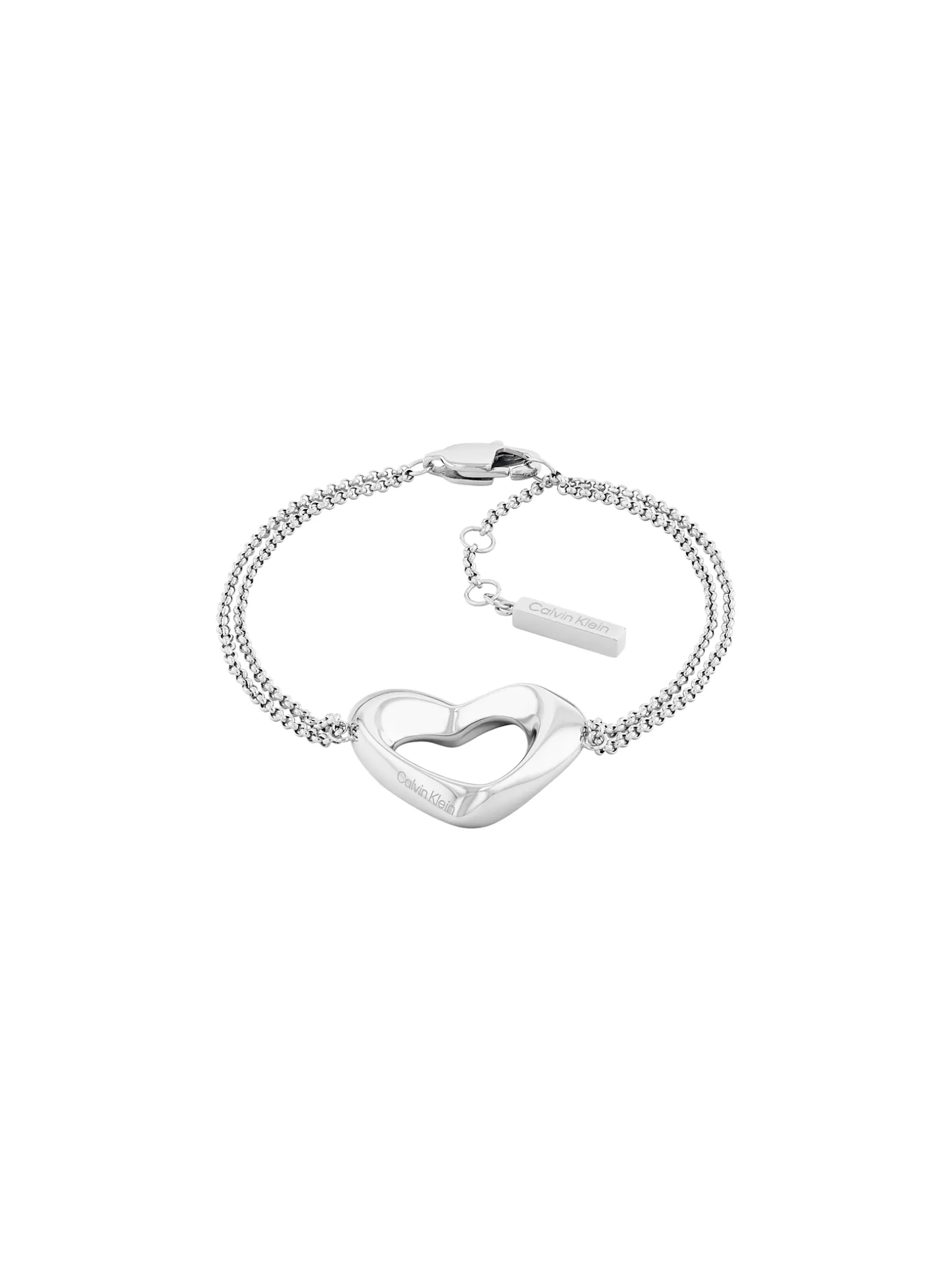 Dubbele kettingarmband met hart