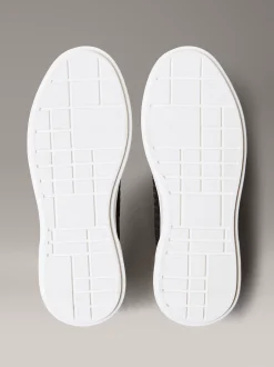 Duurzame grove sneakers met logo en tractie