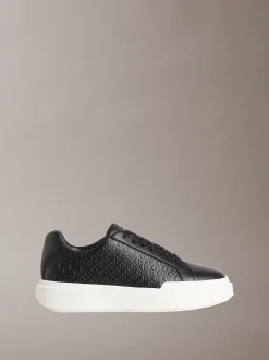 Duurzame grove sneakers met logo en tractie