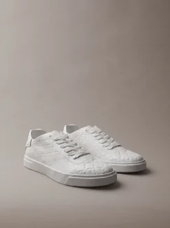 Duurzame grove sneakers met logo en tractie