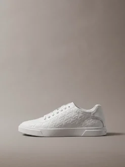 Duurzame grove sneakers met logo en tractie