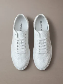 Duurzame grove sneakers met logo en tractie