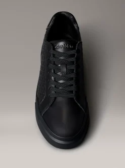Duurzame grove sneakers met logo en tractie