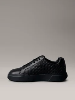 Duurzame grove sneakers met logo en tractie