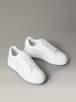 Duurzame grove sneakers met logo en tractie