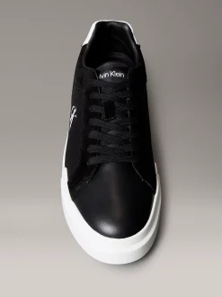 Duurzame leren NYC-sneakers met tractie