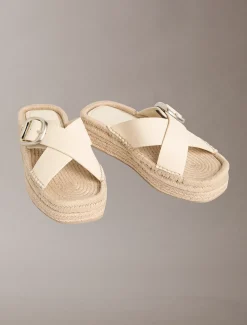 Ebeth - Espadrilles sandalen met plateauzool