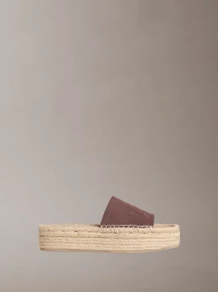 Ebeth - Espadrilles sliders met plateauzool