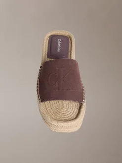 Ebeth - Espadrilles sliders met plateauzool